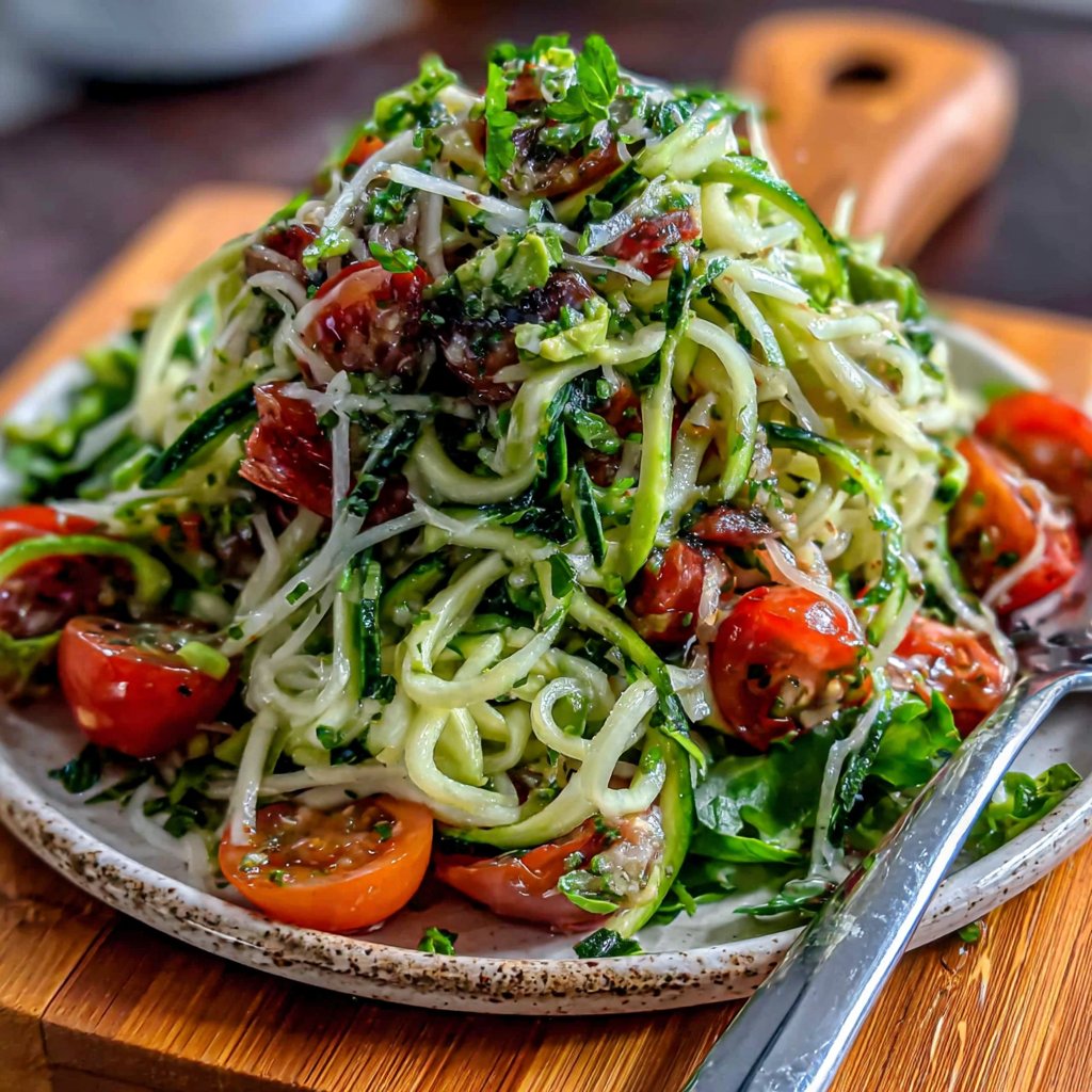 Zucchini Noodle Lunch Salad