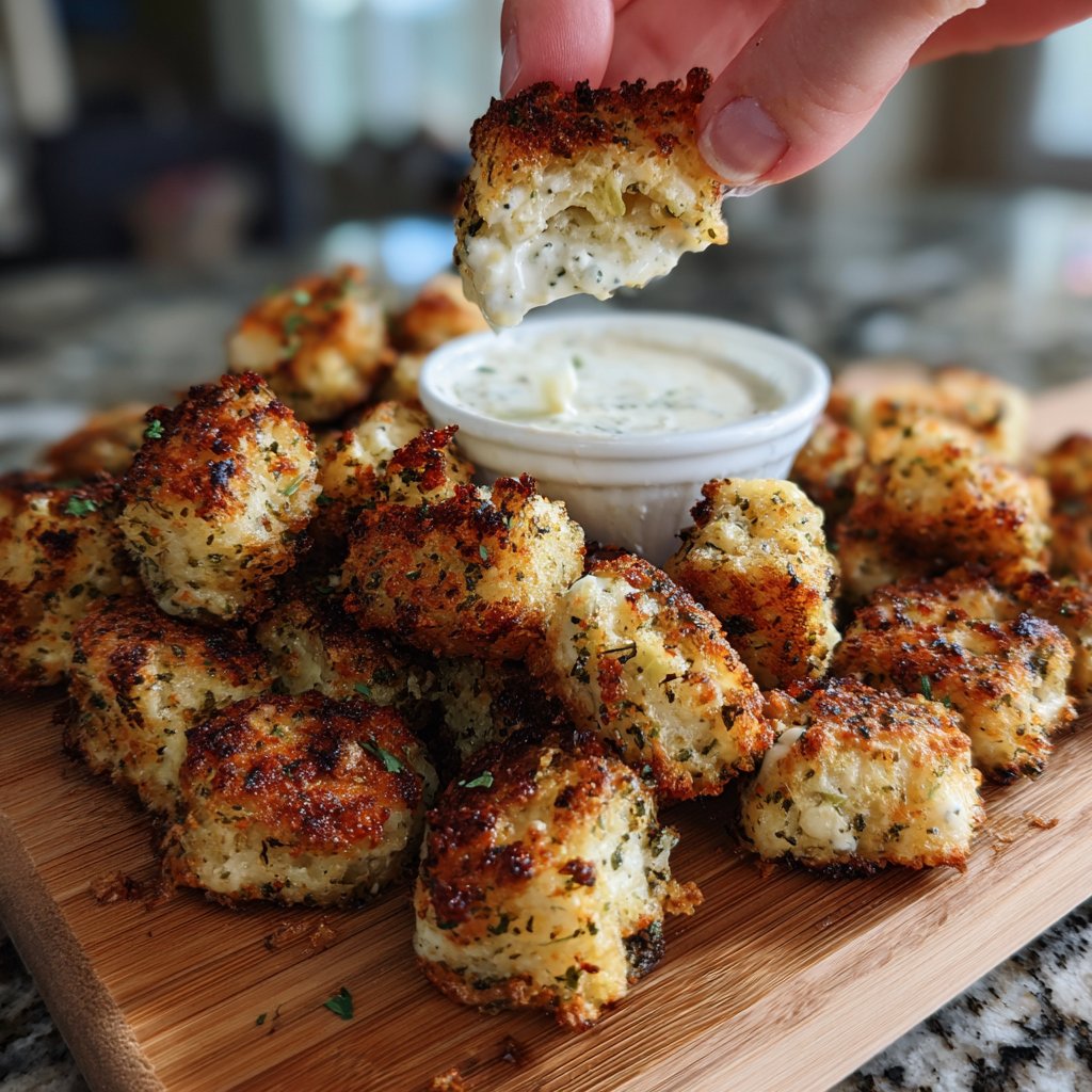 Ranch-Dusted Cauliflower Tots