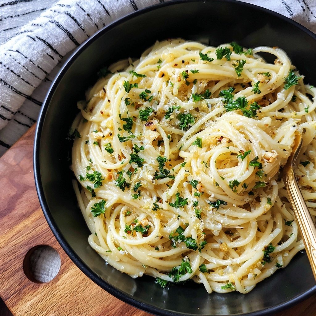 Quick Garlic Butter Pasta