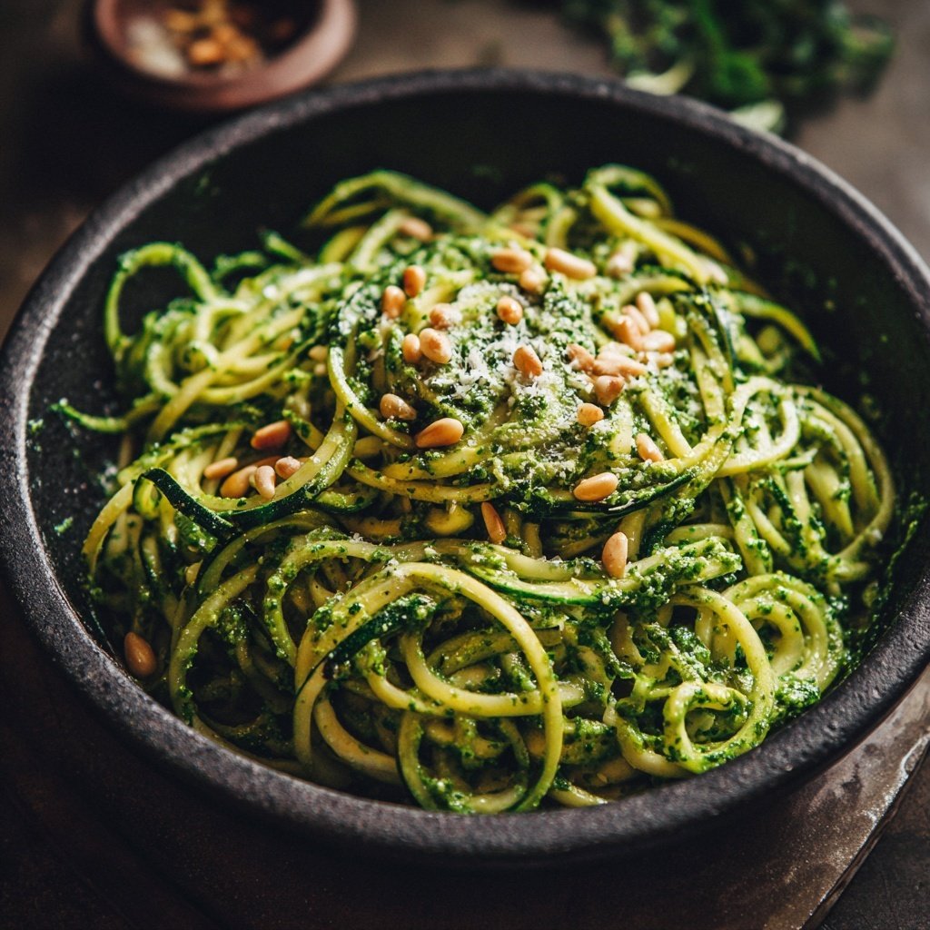 Zucchini Noodles with Pesto