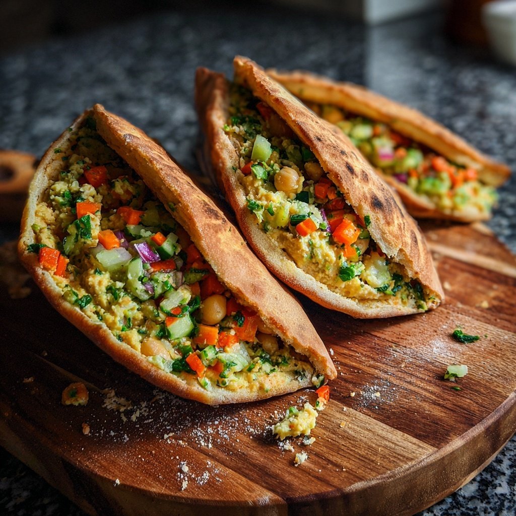 Mediterranean Chickpea Pita